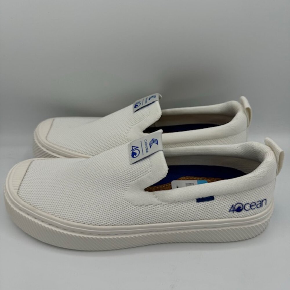 Cariuma Women's White Canvas Slip On Sneakers Size 7 NEW!!!